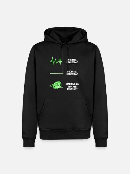Aide-enseignant Drôle d’enseignant Enseignant d’école - Sweat à capuche Premium bio Homme - noir