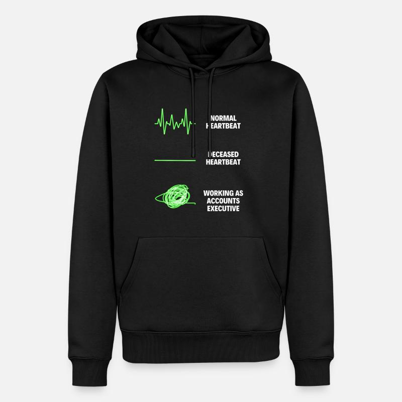 Comptable Ouvrier Comptable financier - Sweat à capuche Premium bio Homme - noir