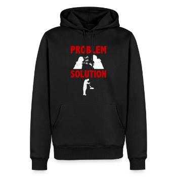 Knife Throwing Knife Thrower Problem Solution - Männer Premium Bio Hoodie - Schwarz - Vorne - Nico (187cm)