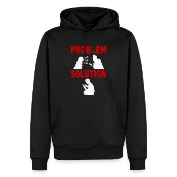 Lock Picking Lock Smitting Problem Solution Hobby - Men’s Premium Organic Hoodie - black - Front - Nico (187cm)