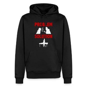 Massaging Massage Therapist Problem Solution - Männer Premium Bio Hoodie - Schwarz - Vorne - Nico (187cm)