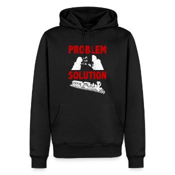 Modélisme ferroviaire Modélisme Modélisation ferroviaire Hobby - Sweat à capuche Premium bio Homme - noir - Devant - Nico (187cm)