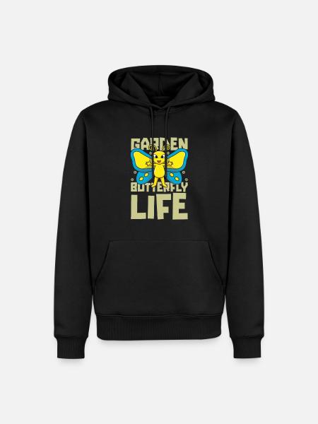 Hobby gardener garden life - Men’s Premium Organic Hoodie - black