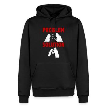 Noodling Fisherman Fishing Problem Solution Hobby - Männer Premium Bio Hoodie - Schwarz - Vorne - Nico (187cm)
