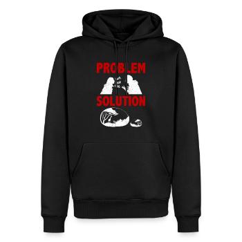 Painting Rocks Stones Artist Problem Solution - Männer Premium Bio Hoodie - Schwarz - Vorne - Nico (187cm)
