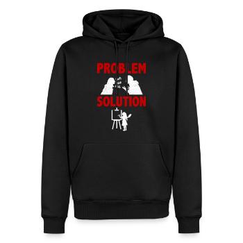 Painting Pallete Paint Brush Problem Solution - Männer Premium Bio Hoodie - Schwarz - Vorne - Nico (187cm)