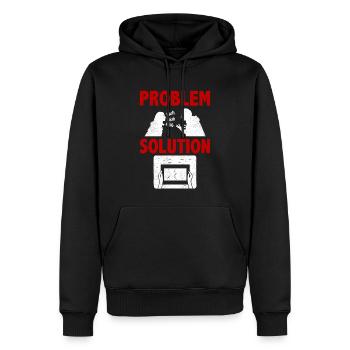 Papermaking Origami Problem Solution Hobby - Männer Premium Bio Hoodie - Schwarz - Vorne - Nico (187cm)
