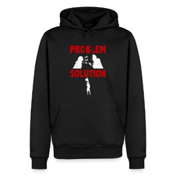 Organisateur de planification de fête Solution de problème Passe-temps - Sweat à capuche Premium bio Homme - noir - Devant - Nico (187cm)
