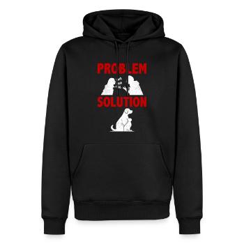 Pet Sitting Pet Sitter Problème Solution Hobby - Sweat à capuche Premium bio Homme - noir - Devant - Nico (187cm)