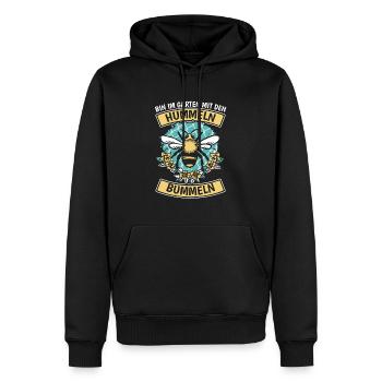 Hobbygärtner Garten Hummel - Männer Premium Bio Hoodie - Schwarz - Vorne - Nico (187cm)