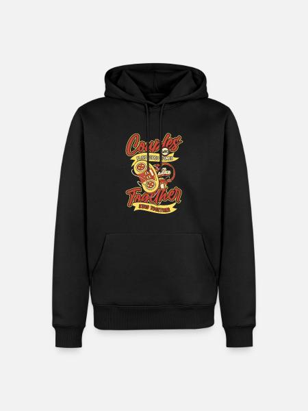 Couple de joueurs - Sweat à capuche Premium bio Homme - noir