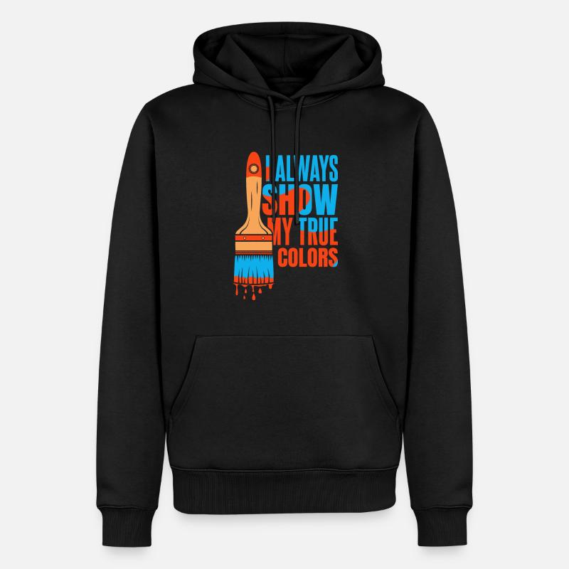 Maler Lackierer Sarkasmus - Männer Premium Bio Hoodie - Schwarz