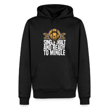 Whisky Whiskey Lustig - Männer Premium Bio Hoodie - Schwarz - Vorne - Nico (187cm)