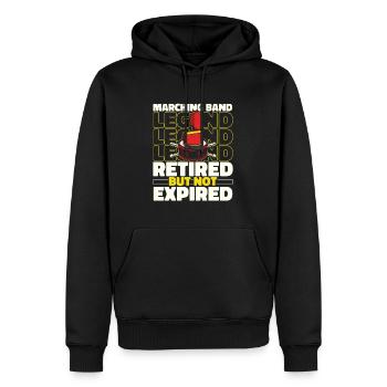 La fanfare du train des fans a pris sa retraite - Sweat à capuche Premium bio Homme - noir - Devant - Nico (187cm)