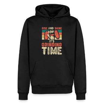 Gamer Gaming Scheinen - Männer Premium Bio Hoodie - Schwarz - Vorne - Nico (187cm)