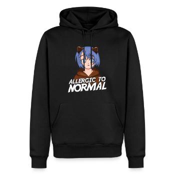Furry Fandom Fursuits Witzig - Männer Premium Bio Hoodie - Schwarz - Vorne - Nico (187cm)