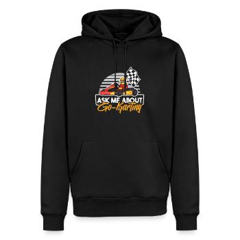 Go Kart Kartfahren Kartfahrer Cool - Männer Premium Bio Hoodie - Schwarz - Vorne - Nico (187cm)