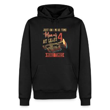 Fanfahrzug Spielmannzug Witzig - Men’s Premium Organic Hoodie - black - Front - Nico (187cm)
