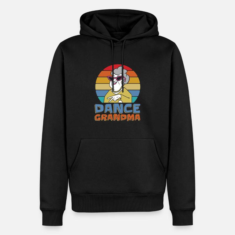 Mom Mutter Oma Tanz Mutter - Männer Premium Bio Hoodie - Schwarz
