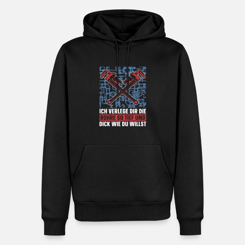 Constructeur de pipelines Witzig - Sweat à capuche Premium bio Homme - noir