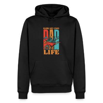 Hobbygärtner Garten Vater Gärtnerischer Vater - Männer Premium Bio Hoodie - Schwarz - Vorne - Nico (187cm)