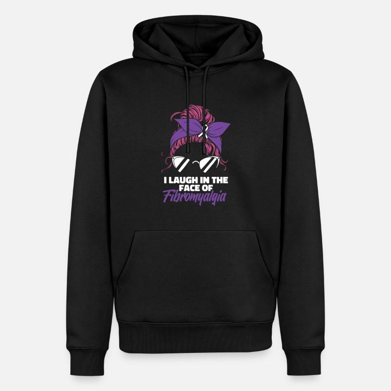 Fibromyalgie Rheuma Cool - Männer Premium Bio Hoodie - Schwarz