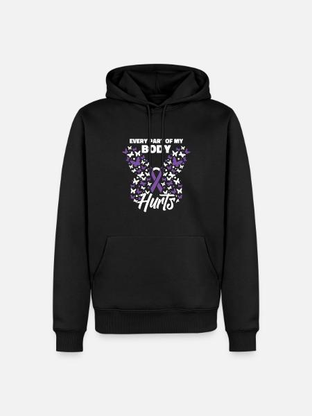Fibromyalgia Rheumatism Cute - Men’s Premium Organic Hoodie - black