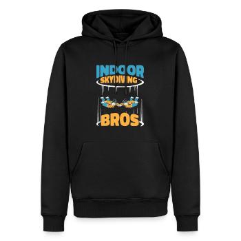 Indoor Skydiving Brother - Men’s Premium Organic Hoodie - black - Front - Nico (187cm)