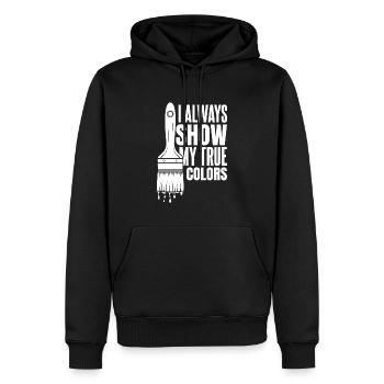 Maler Lackierer - Männer Premium Bio Hoodie - Schwarz - Vorne - Nico (187cm)