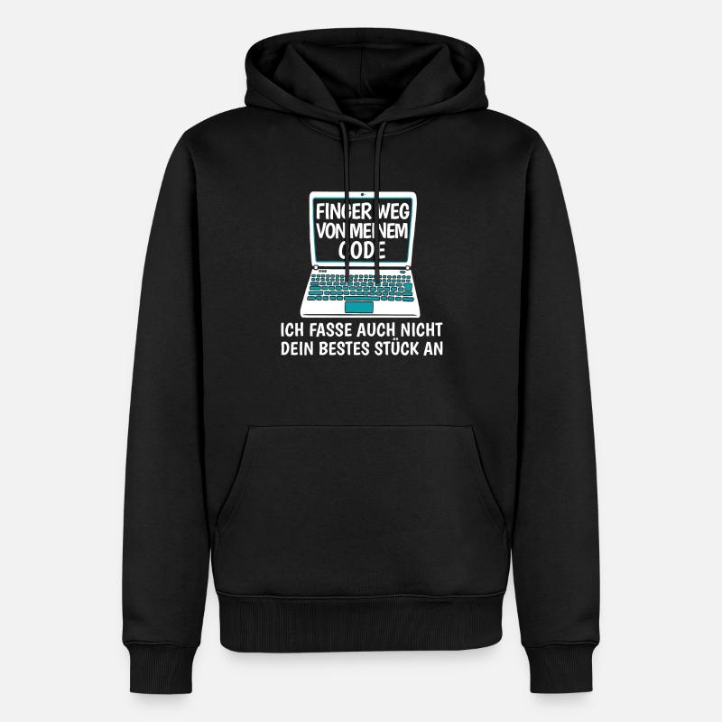 Entwickler Coder Programmierer Lustig - Männer Premium Bio Hoodie - Schwarz