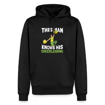 Cheerleader Cheerleading Lustig - Männer Premium Bio Hoodie - Schwarz - Vorne - Nico (187cm)