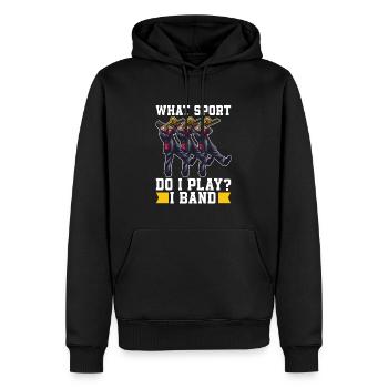 Fanfahrzug Spielmannszug Lustig - Sweat à capuche Premium bio Homme - noir - Devant - Nico (187cm)
