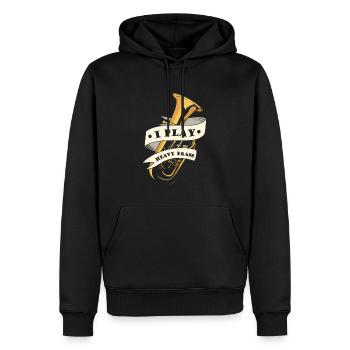 Fanfare procession tuba - Men’s Premium Organic Hoodie - black - Front - Nico (187cm)