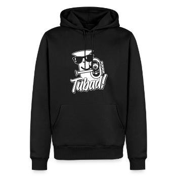 Fanfare procession tuba - Men’s Premium Organic Hoodie - black - Front - Nico (187cm)