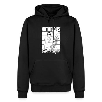 Fanfare procession tuba - Men’s Premium Organic Hoodie - black - Front - Nico (187cm)