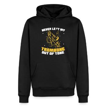 Spielmannszug Posaune Lustig - Männer Premium Bio Hoodie - Schwarz - Vorne - Nico (187cm)