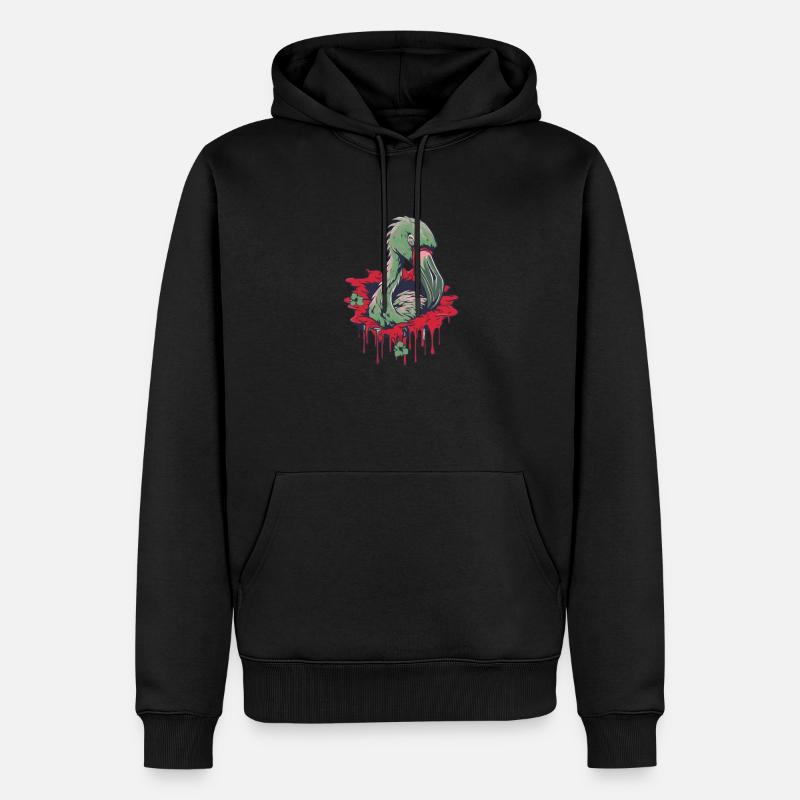 Zombie Halloween Cool - Männer Premium Bio Hoodie - Schwarz
