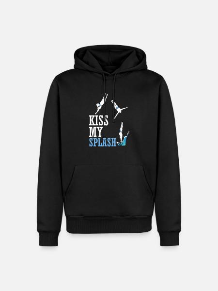 Diving Jumper Funny - Men’s Premium Organic Hoodie - black