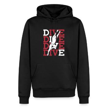 Turmspringen Turmspringer - Männer Premium Bio Hoodie - Schwarz - Vorne - Nico (187cm)