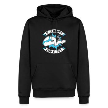 Plongeur Jumper Drôle - Sweat à capuche Premium bio Homme - noir - Devant - Nico (187cm)