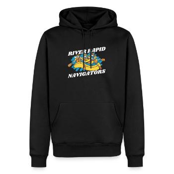 Rafting Navigatoren Wildwasser Rafting - Männer Premium Bio Hoodie - Schwarz - Vorne - Nico (187cm)