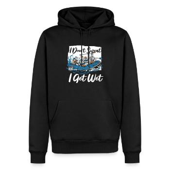 Rafting Rafting Fun Rafting en eau vive - Sweat à capuche Premium bio Homme - noir - Devant - Nico (187cm)