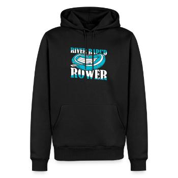 Rafting Wildwasser Rafting - Männer Premium Bio Hoodie - Schwarz - Vorne - Nico (187cm)