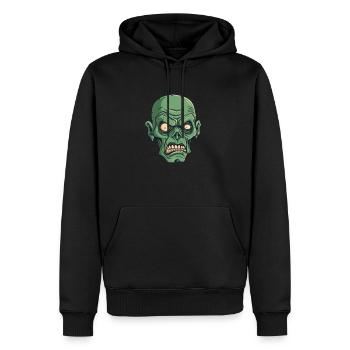 Zombie Halloween Cool - Sweat à capuche Premium bio Homme - noir - Devant - Nico (187cm)