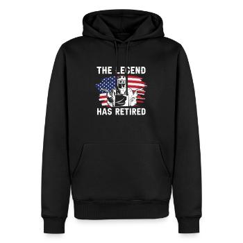Schweißer Schlosser US Flagge - Männer Premium Bio Hoodie - Schwarz - Vorne - Nico (187cm)