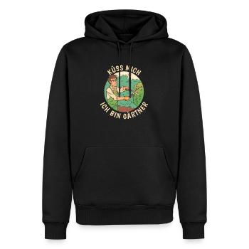Hobbygärtner Garten - Männer Premium Bio Hoodie - Schwarz - Vorne - Nico (187cm)