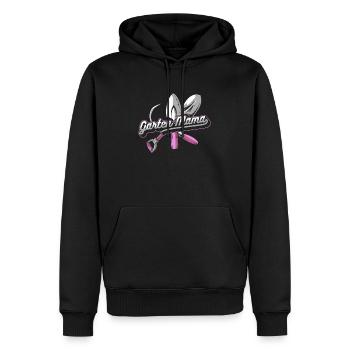 Hobbygärtner Garten Spaten - Männer Premium Bio Hoodie - Schwarz - Vorne - Nico (187cm)