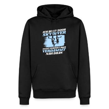 Indoor Skydiving Indoor Fallschirmspringen - Männer Premium Bio Hoodie - Schwarz - Vorne - Nico (187cm)