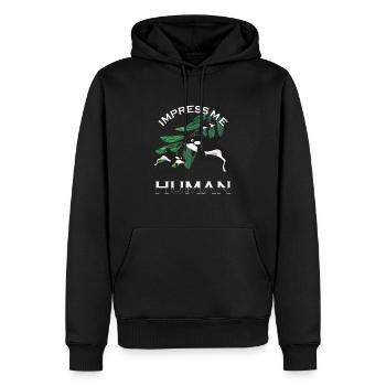 Orca Wal Schwertwal Lustig - Männer Premium Bio Hoodie - Schwarz - Vorne - Nico (187cm)