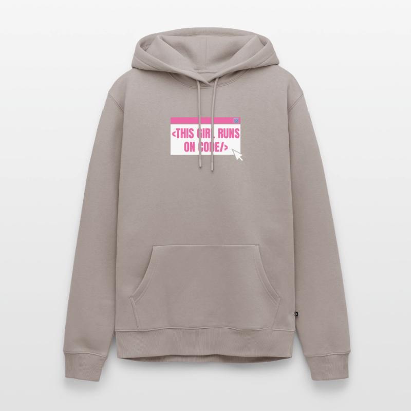 Developer Coder Programmer Girl Men’s Premium Organic Hoodie